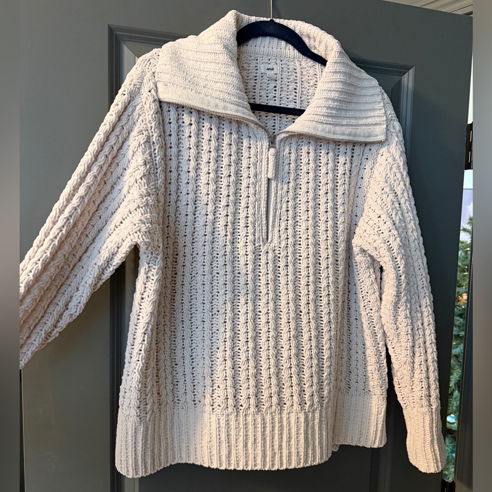 Aerie Cable Car Quarter Zip